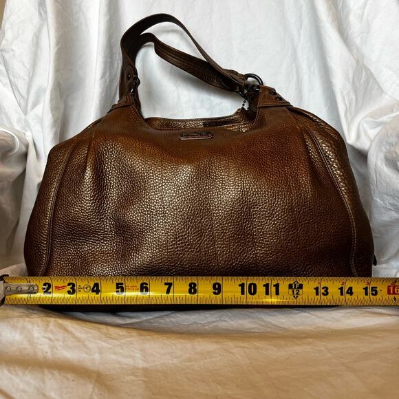 Coach Madison Maggie Bronze Metallic Leather Bag (Style 14313) - Picture 10 of 12